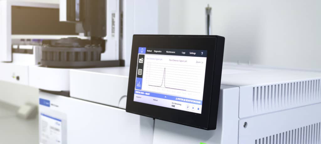 A photograph of equipment used in the analytical services Avid Bioservices provides - including characterization, testing, validation and sequencing.