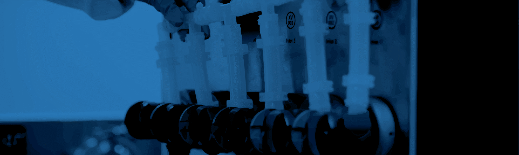 Blue bio banner